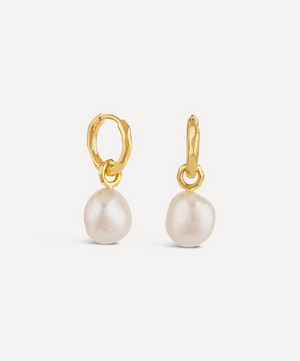 Dinny Hall - 22ct Gold-Plated Vermeil Silver Thalassa Keshi Baroque Pearl Drop Earrings image number 0