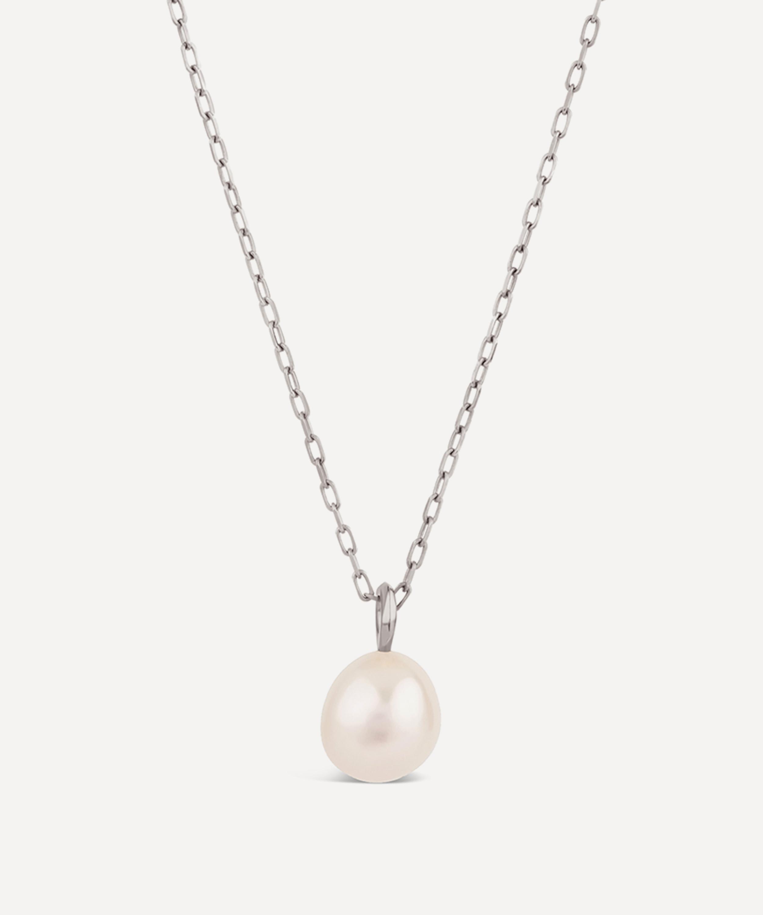 Dinny Hall - Sterling Silver Thalassa Pearl Pendant Necklace image number 0