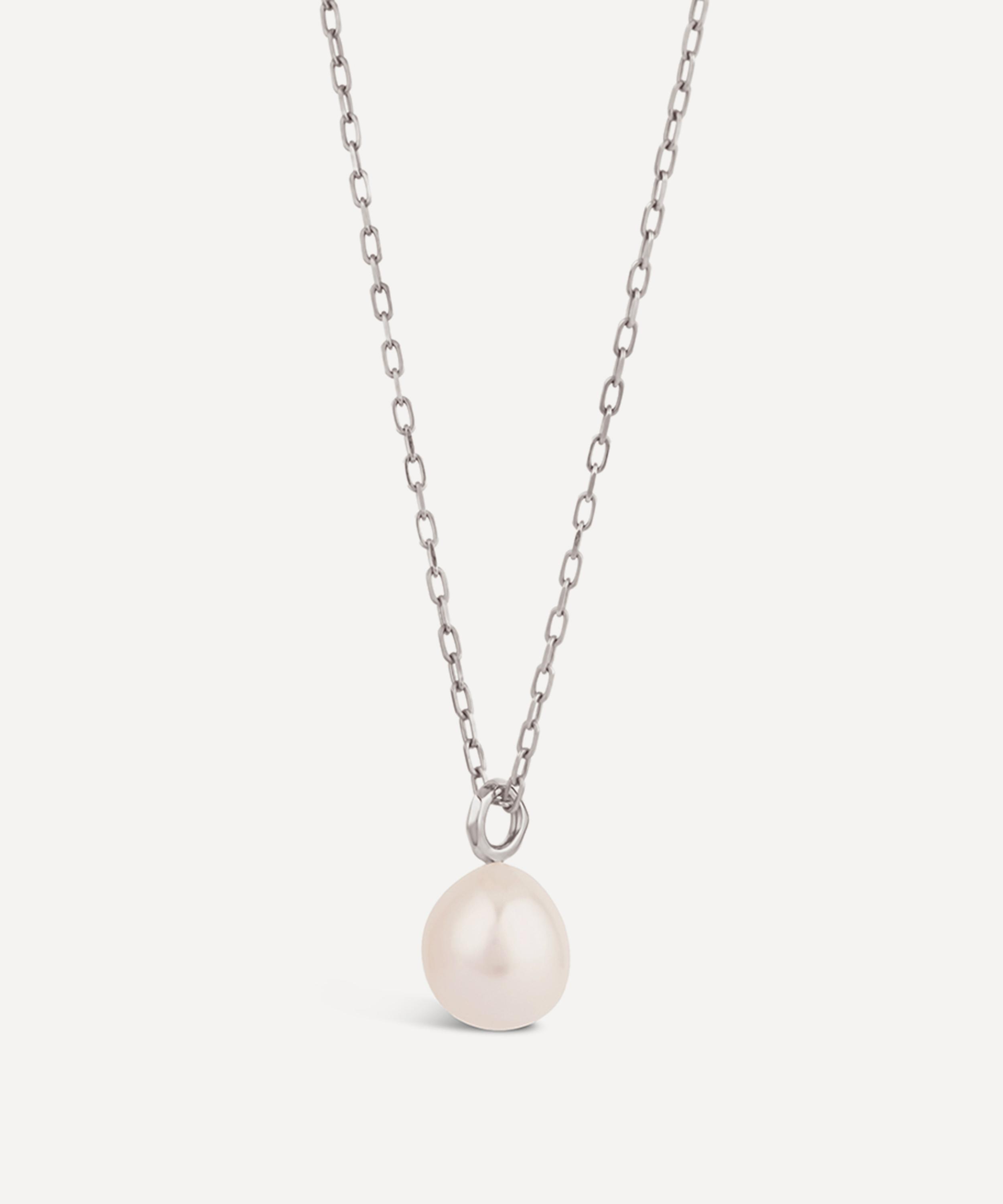 Dinny Hall - Sterling Silver Thalassa Pearl Pendant Necklace image number 2