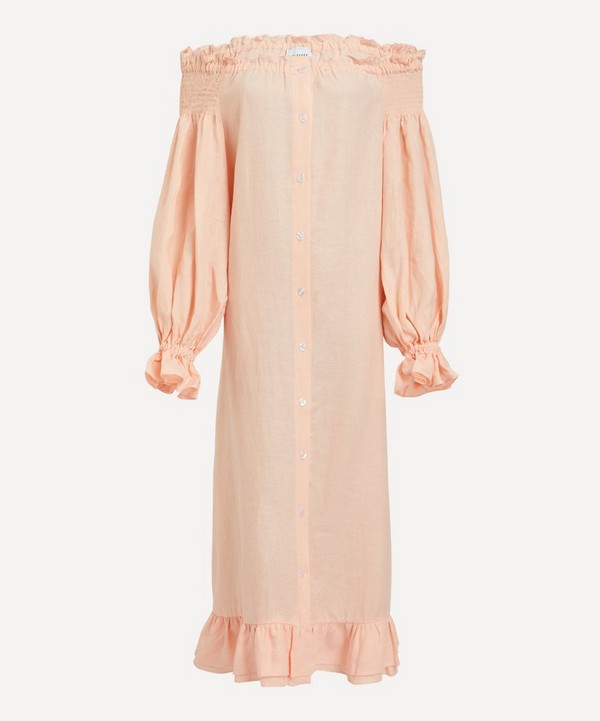 Sleeper - Romantica Loungewear Linen Dress image number null