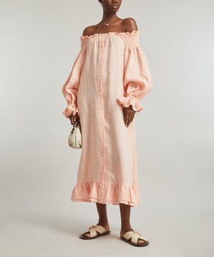 Sleeper - Romantica Loungewear Linen Dress image number 1