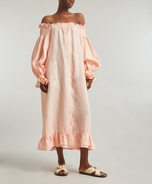 Sleeper - Romantica Loungewear Linen Dress image number 2