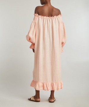 Sleeper - Romantica Loungewear Linen Dress image number 3