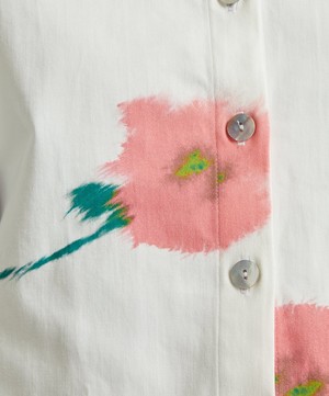Sleeper - Safari Flower Print Crop Shirt image number 4