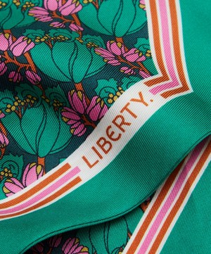 Liberty - Tudor Tulip 15X100 Silk Twill Ribbon Scarf image number 3