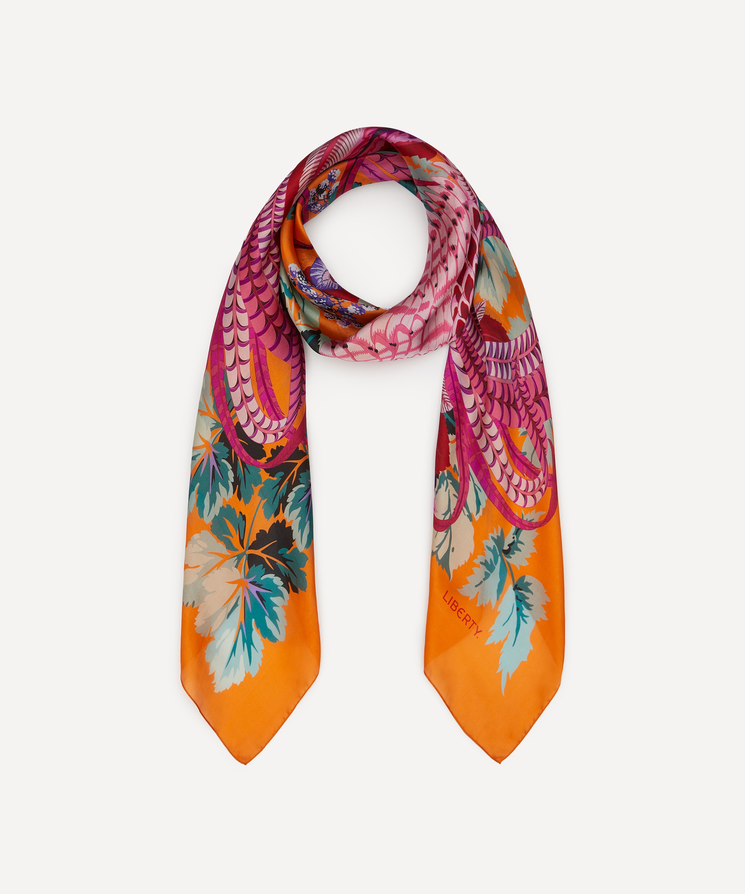 jachon women's fashion spiral amber scarf