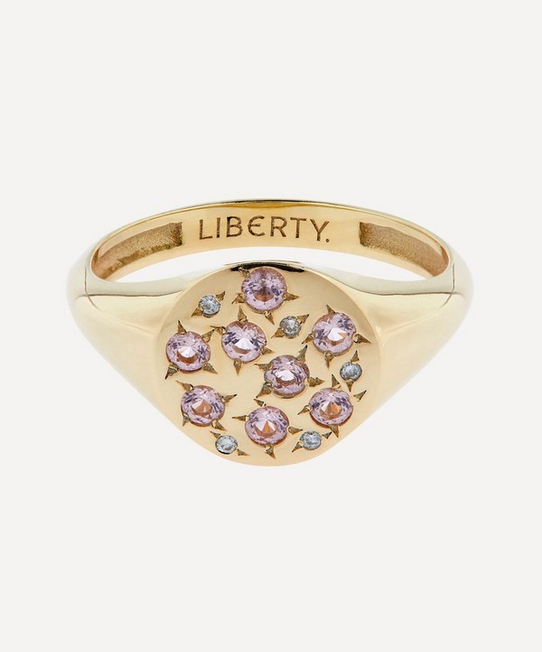 Liberty - 9ct Gold Equinox Morganite Signet Ring