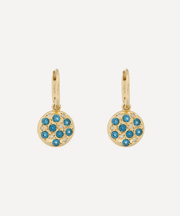 Liberty - 9ct Gold Equinox Blue London Topaz Earrings image number null