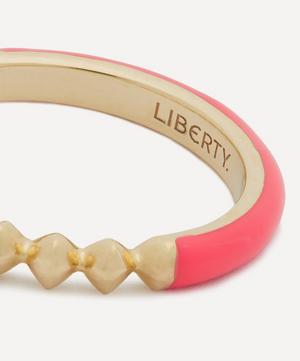 Liberty - 9ct Gold Eclipse Fluo Pink Band Ring image number 3