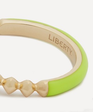 Liberty - 9ct Gold Eclipse Fluo Yellow Band Ring image number 3