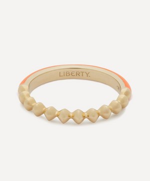 Liberty - 9ct Gold Eclipse Fluo Orange Band Ring image number 2