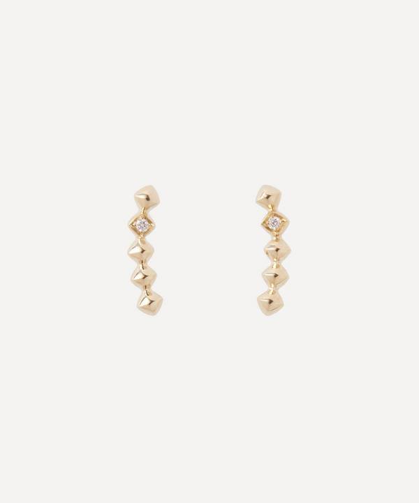 Liberty - 9ct Gold Eclipse Crawler Diamond Stud Earrings