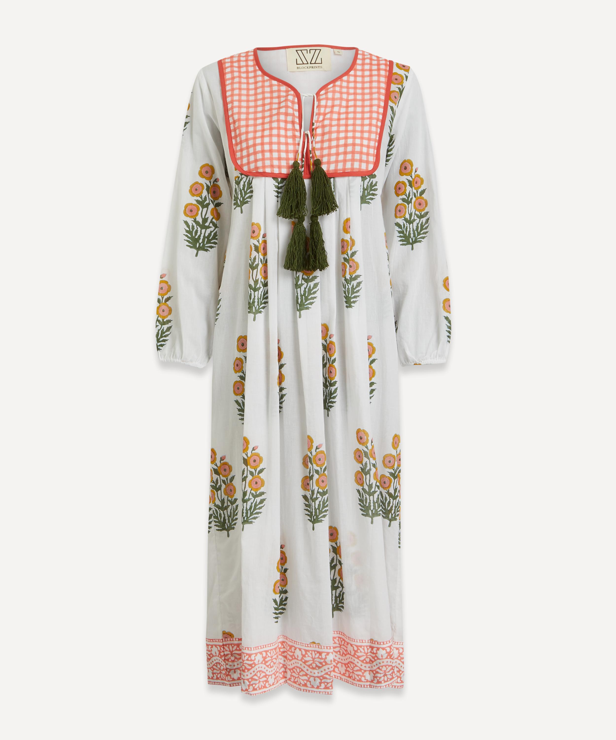 SZ Blockprints Kitty Poppy Print Dress | Liberty