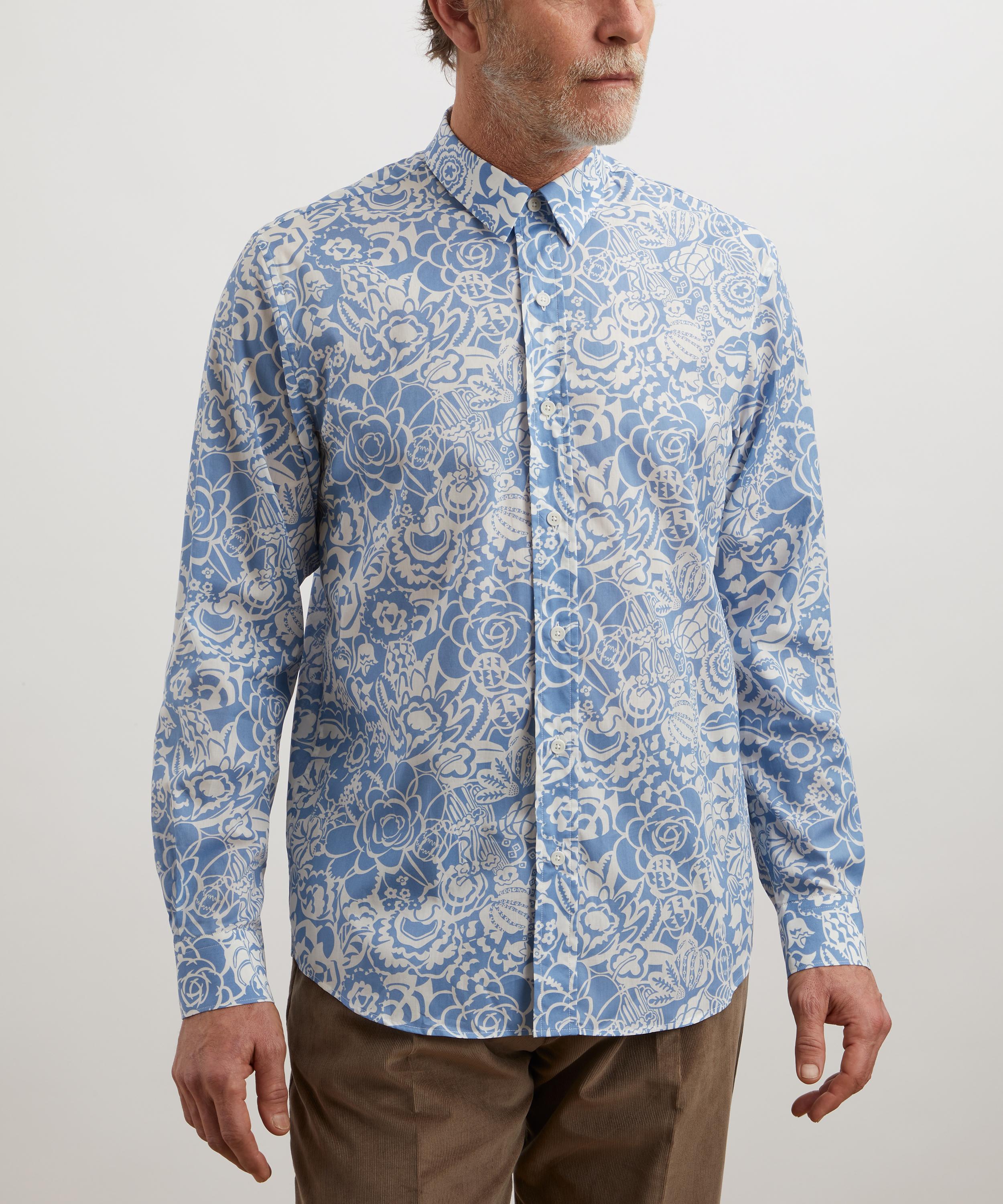 Liberty - Classic Fit Tana Lawn™ Shirt in Mono Gatsby image number 2