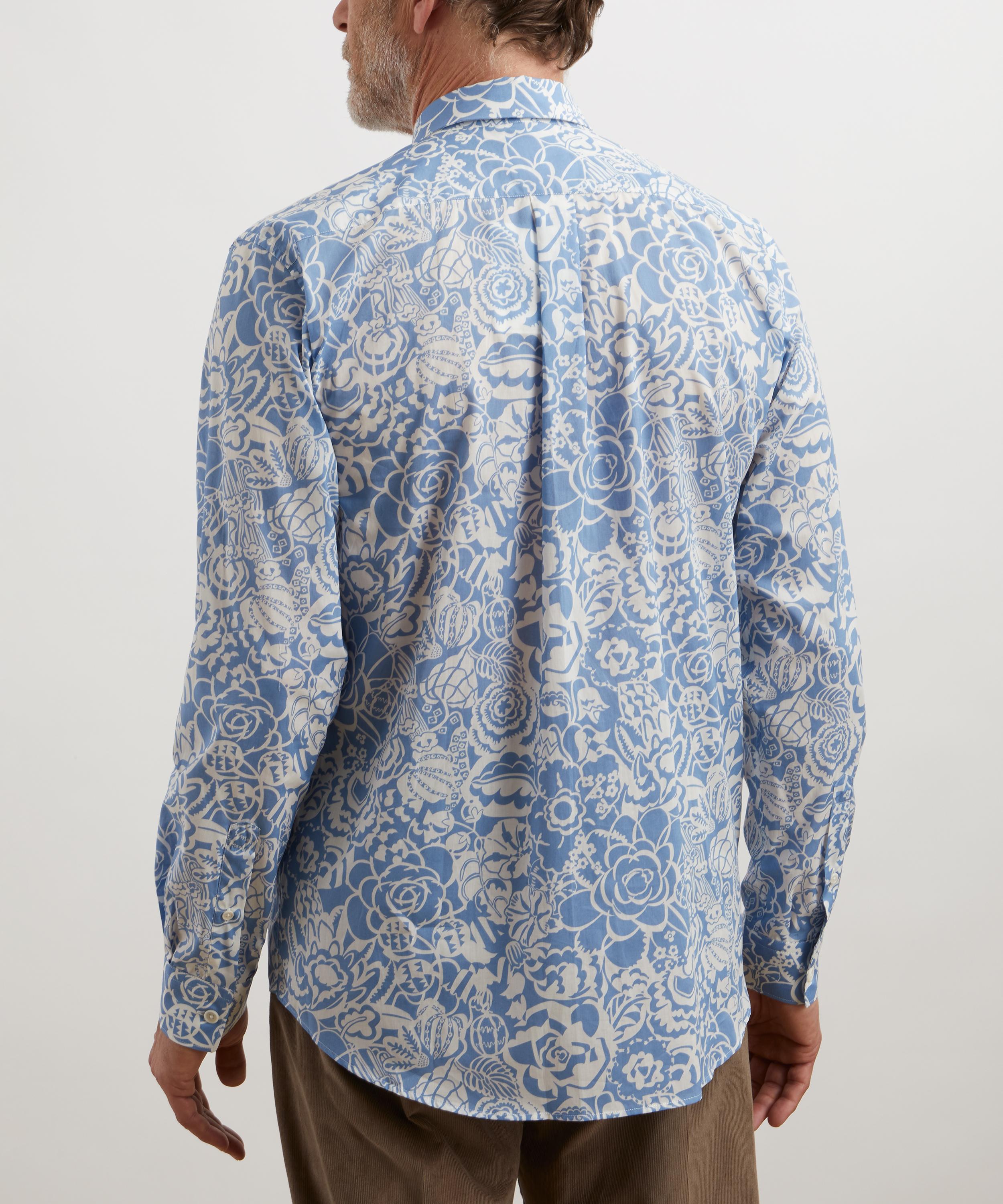 Liberty - Classic Fit Tana Lawn™ Shirt in Mono Gatsby image number 3