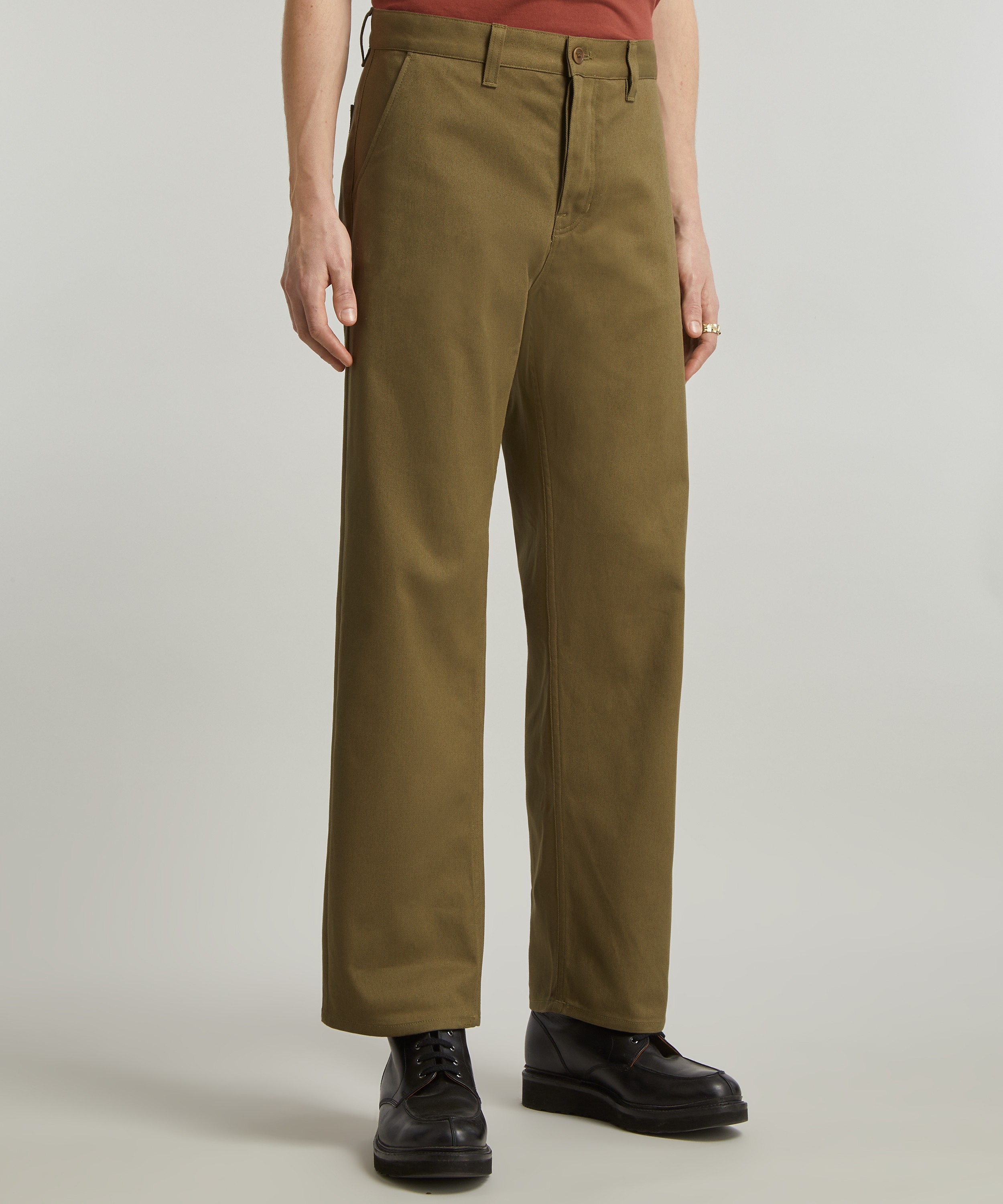 Nudie Jeans Tuff Tony Green Twill Trousers | Liberty