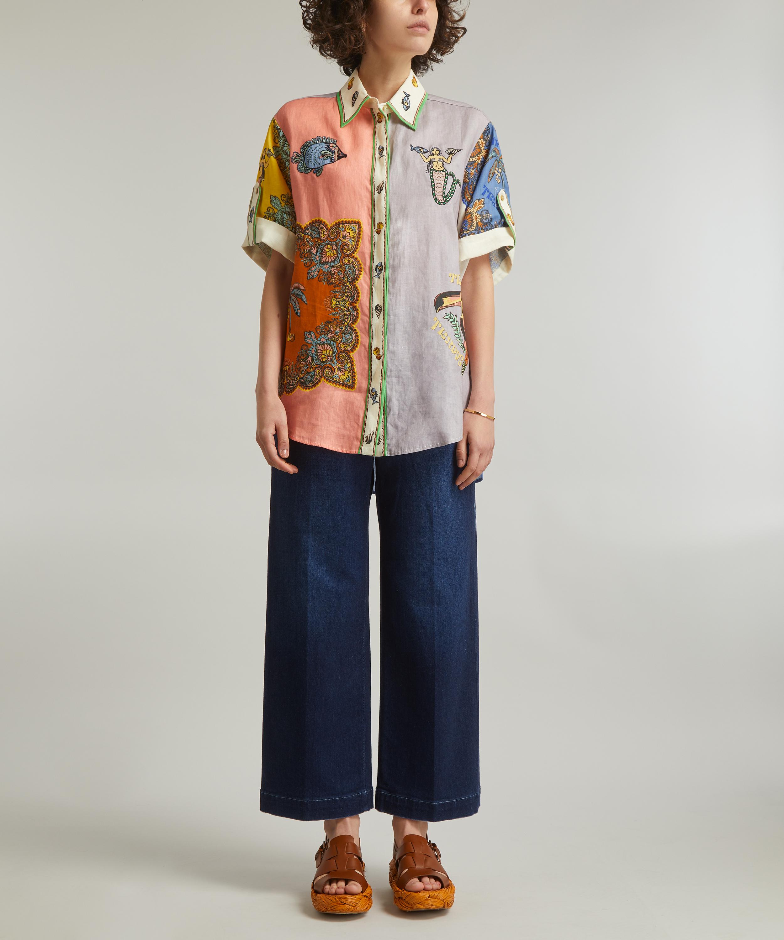 Paige - Anessa The Disco Wide Leg Jeans image number 1