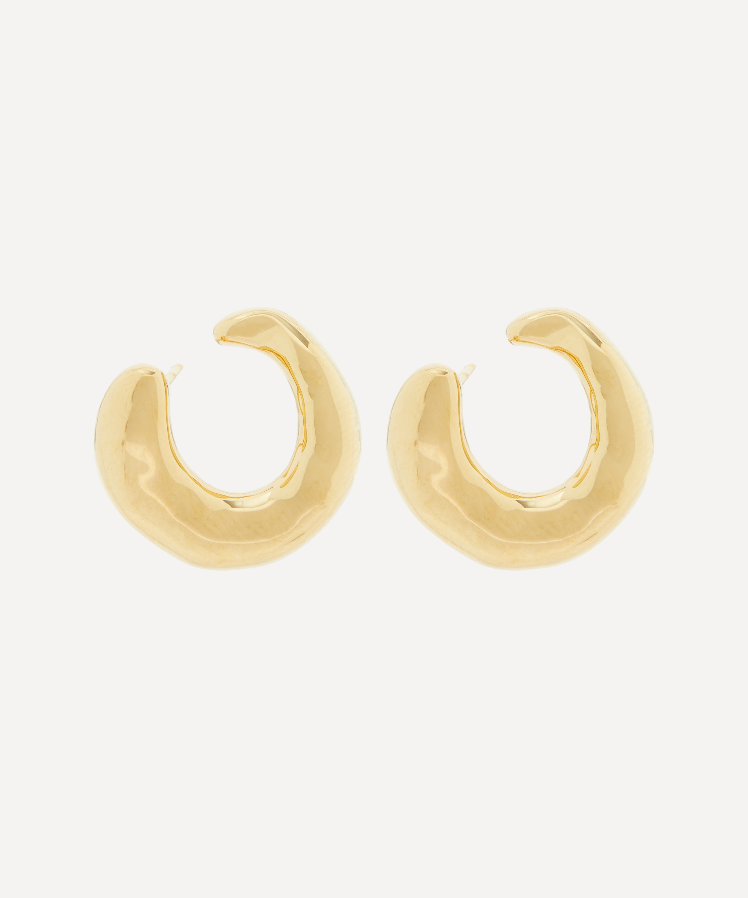 Missoma - 18ct Gold-Plated Vermeil Silver Molten Open Stud Earrings image number 0