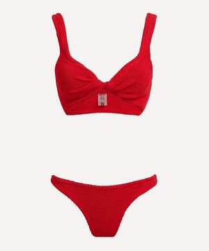 Hunza G - Juno Red Crinkle Bikini image number 0