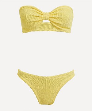 Hunza G - Jean Yellow Crinkle Bikini image number 0