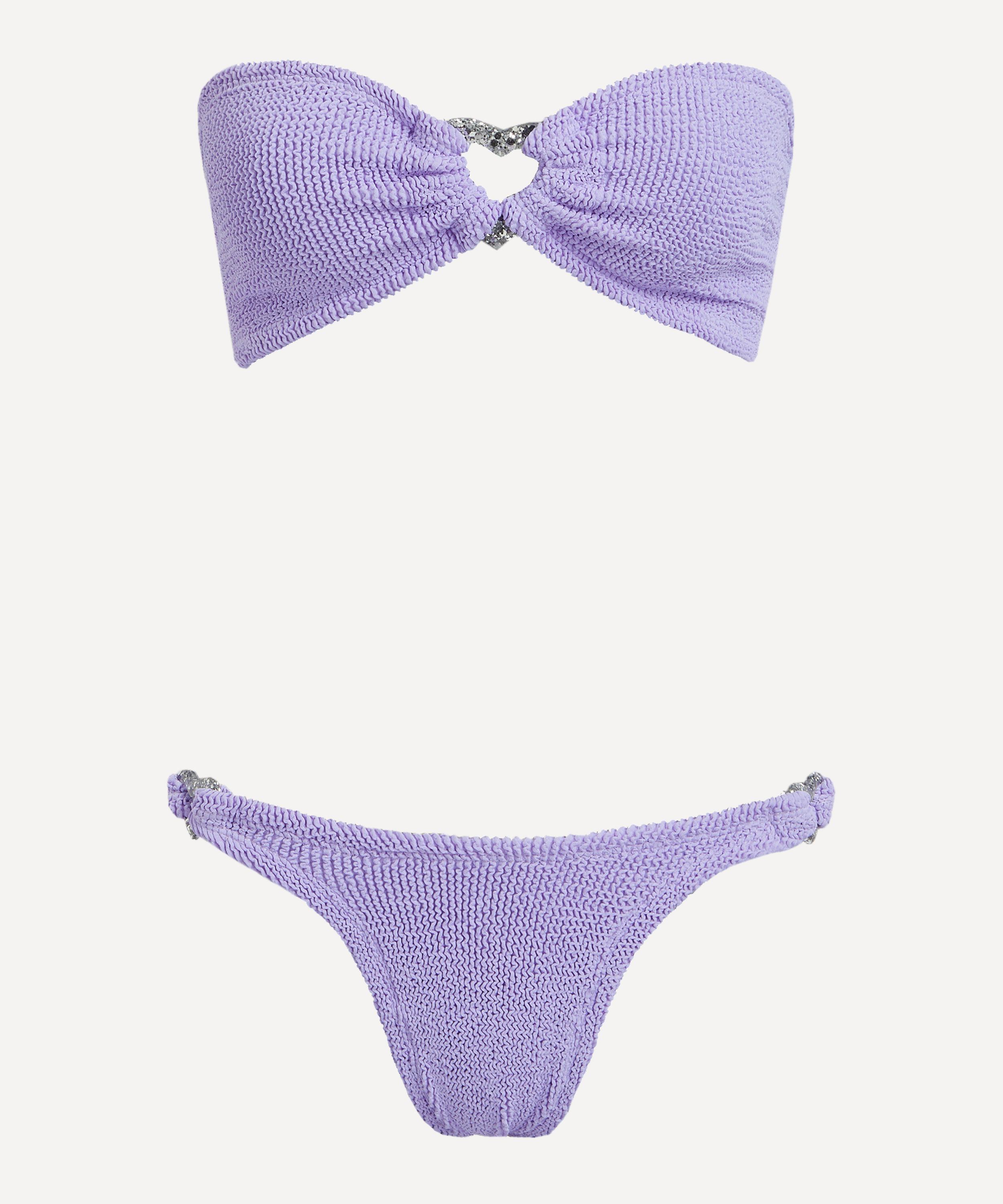 Hunza G - Nicole Lilac Crinkle Bikini image number 0