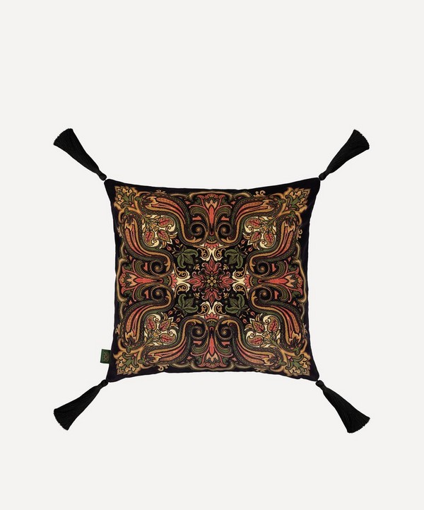House of Hackney - Labyrinth Medium Velvet Tassel Cushion image number null