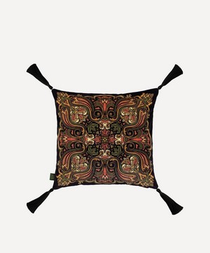 House of Hackney - Labyrinth Medium Velvet Tassel Cushion image number 0