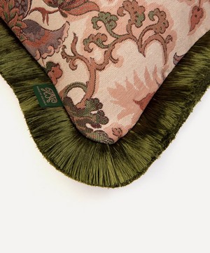 House of Hackney - Persephone Medium Fringed Jacquard Cushion image number 2
