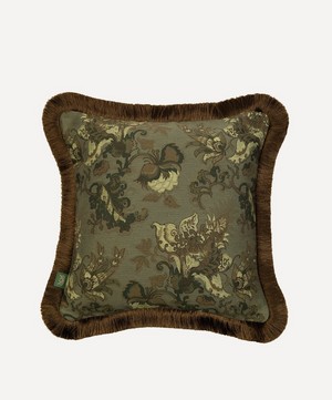 House of Hackney - Persephone Medium Fringed Jacquard Cushion image number 0