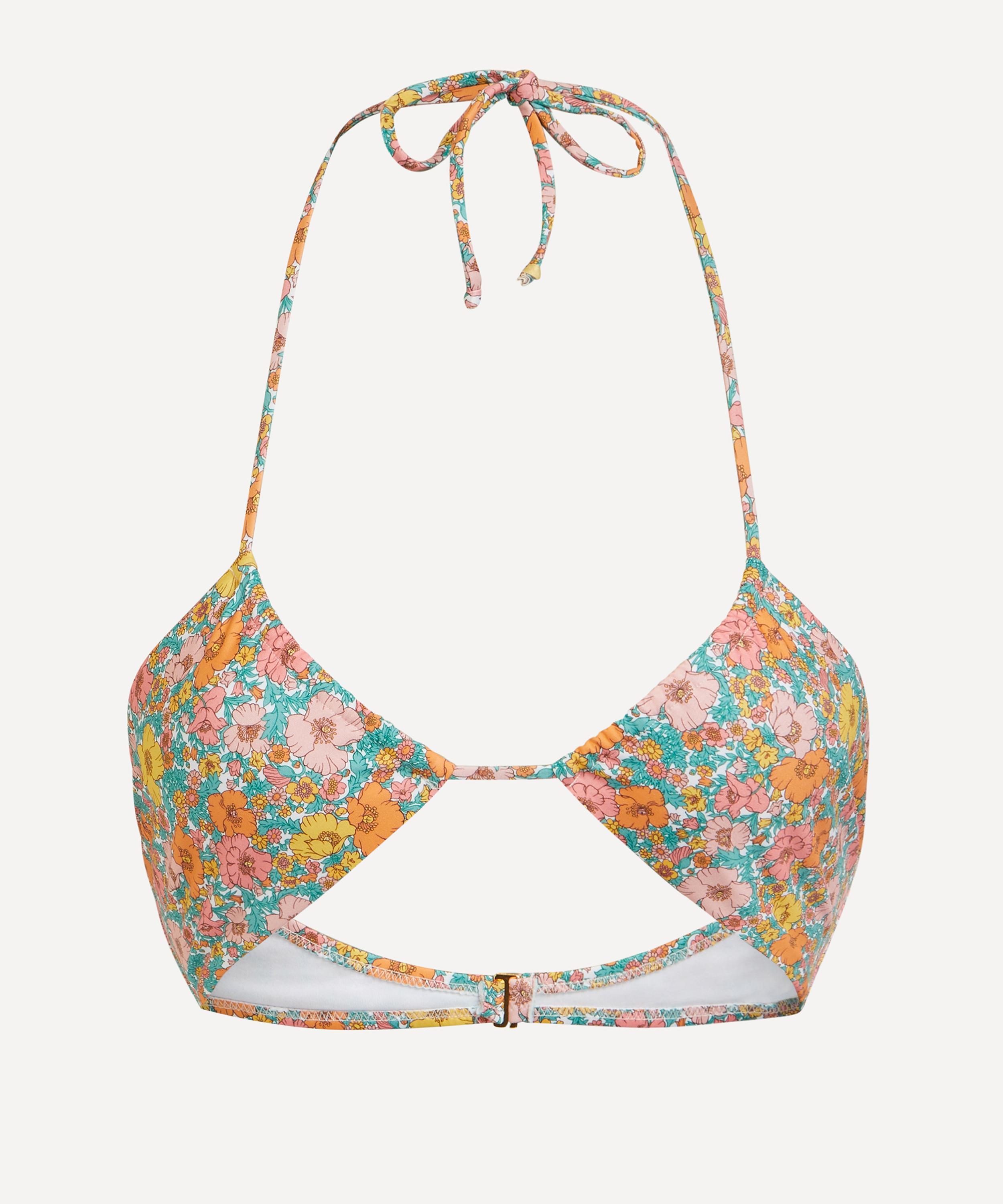 Bohodot x Liberty Fabrics Amore Moss Bikini Top Liberty