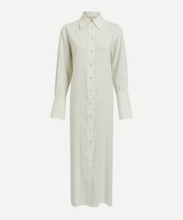 Aligne - Heloise Wrap Front Stripe Shirt Dress