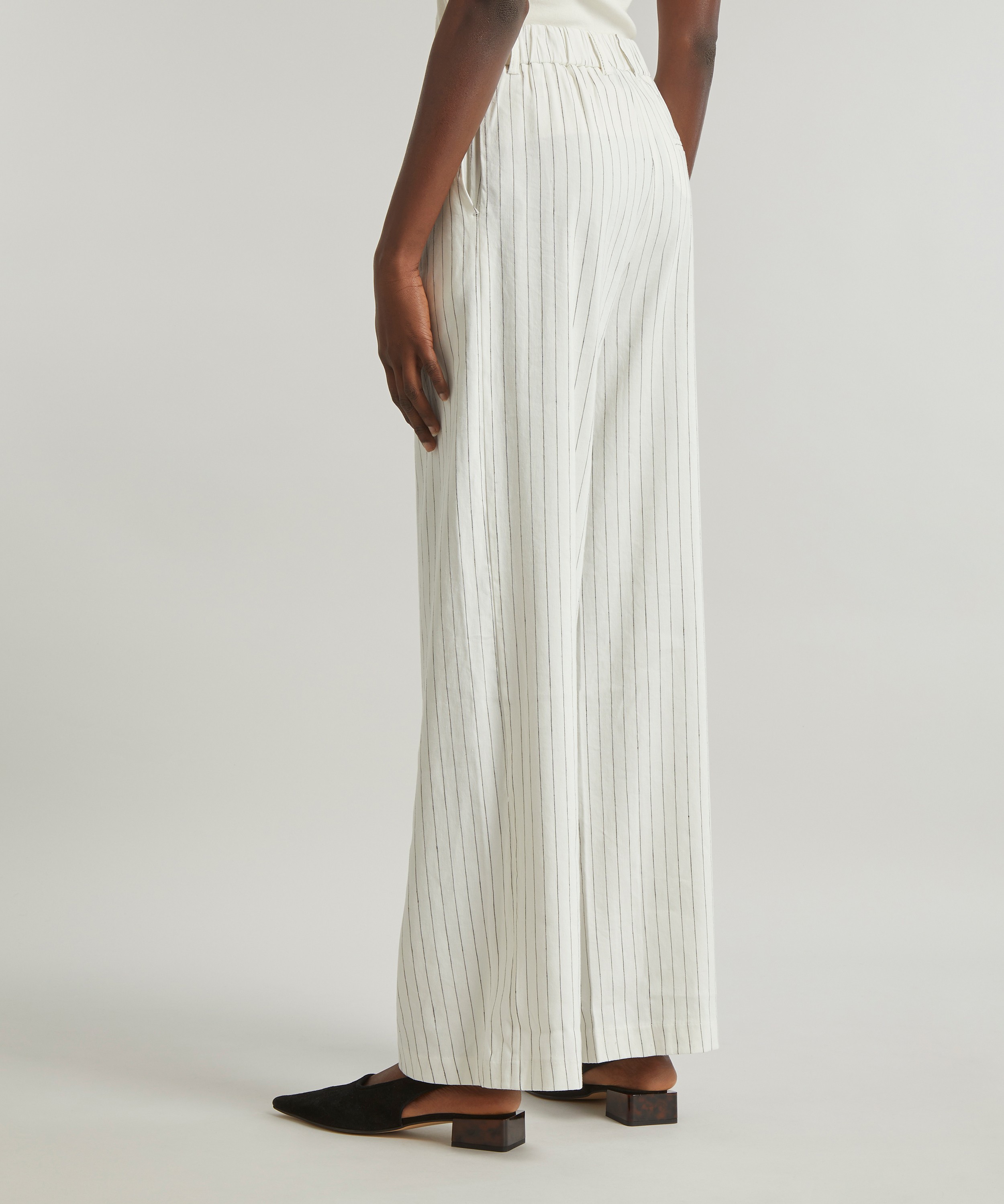 Aligne Hainault Wide Leg Stripe Trousers | Liberty