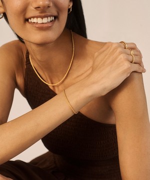 Monica Vinader - 18ct Gold-Plated Vermeil Silver Rope Chain Bracelet image number 1