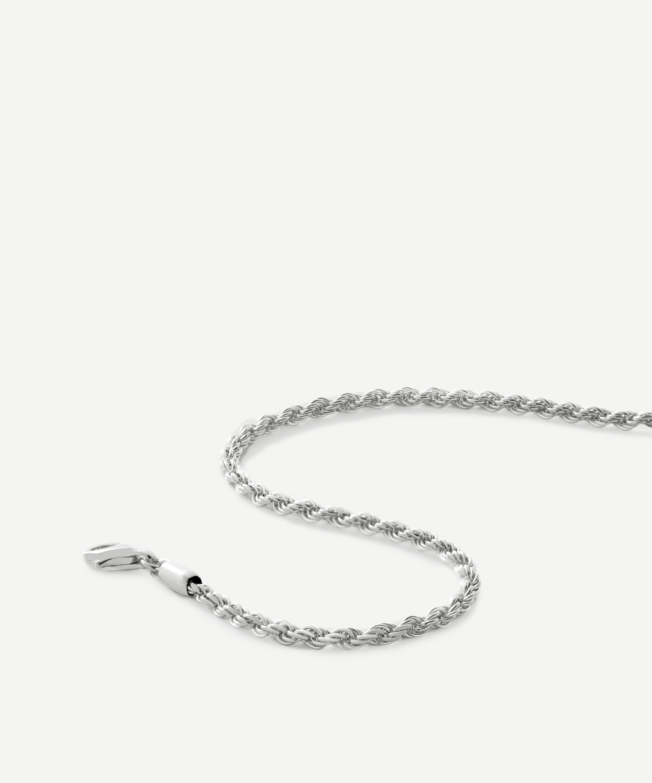 Monica Vinader - Sterling Silver Rope Chain Bracelet image number 2