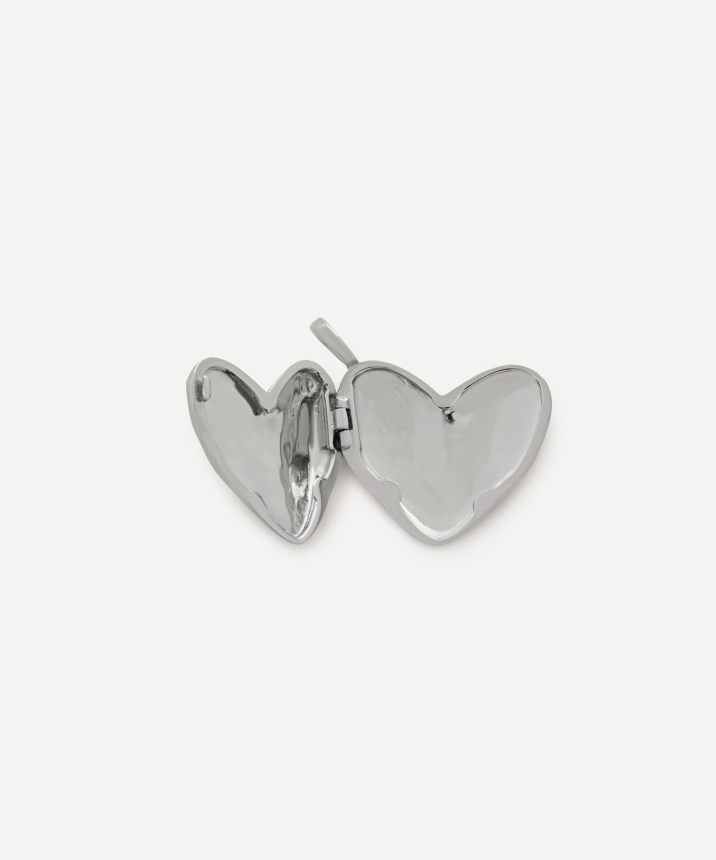 Monica Vinader - Sterling Silver Heart Locket image number 1