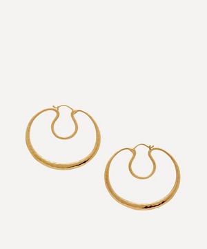 Monica Vinader - 18ct Gold-Plated Vermeil Silver Flow Large Hoop Earrings image number 2