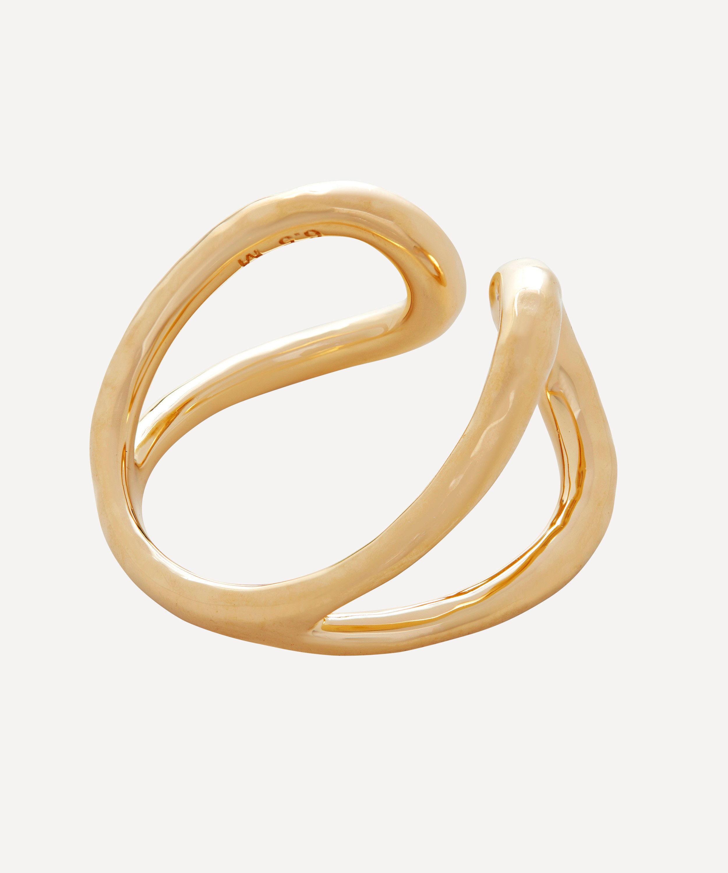 Monica Vinader - 18ct Gold-Plated Vermeil Silver Flow Wrap Ring image number 1