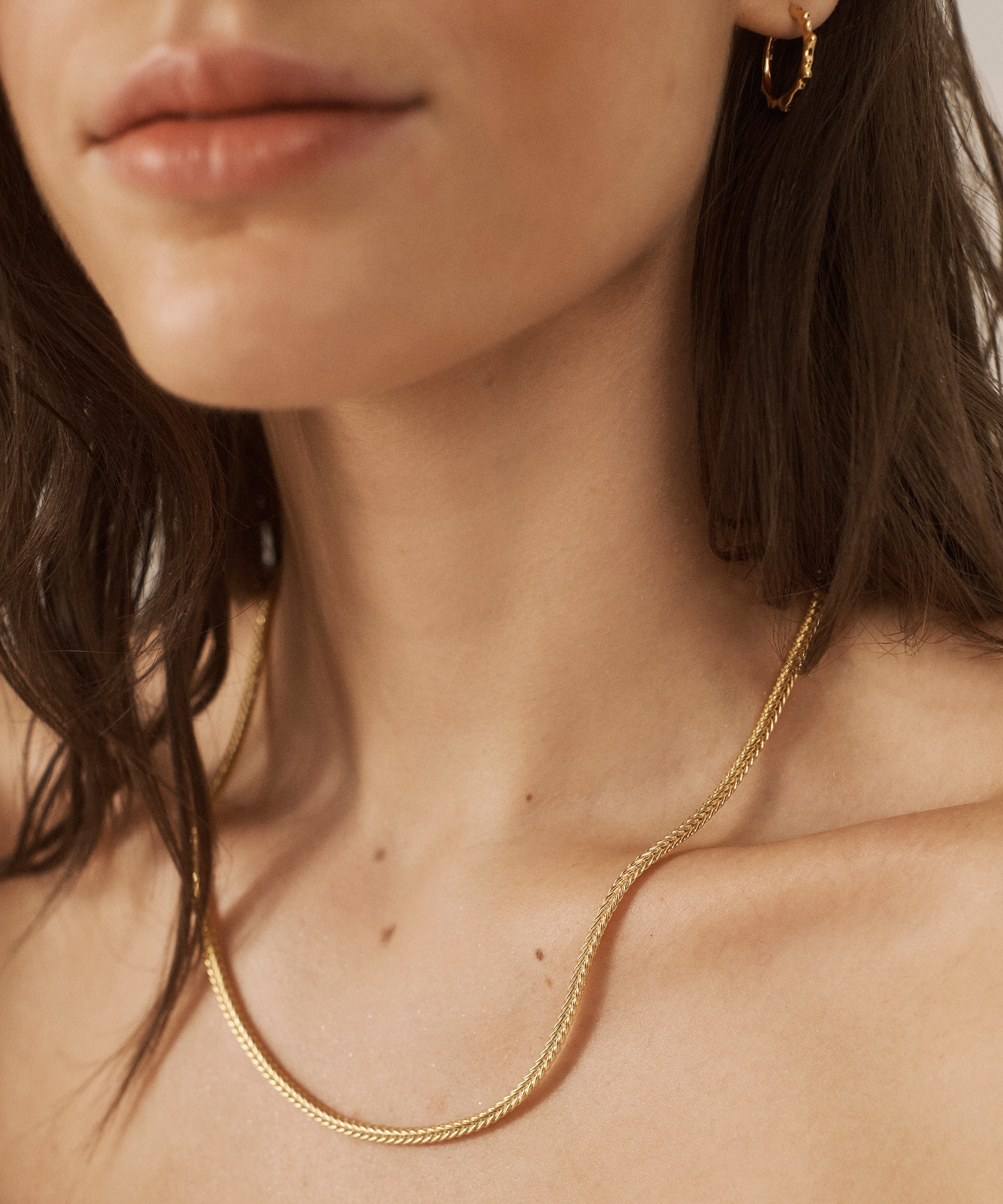 Monica Vinader - 18ct Gold-Plated Vermeil Silver Juno Chain Necklace image number 1