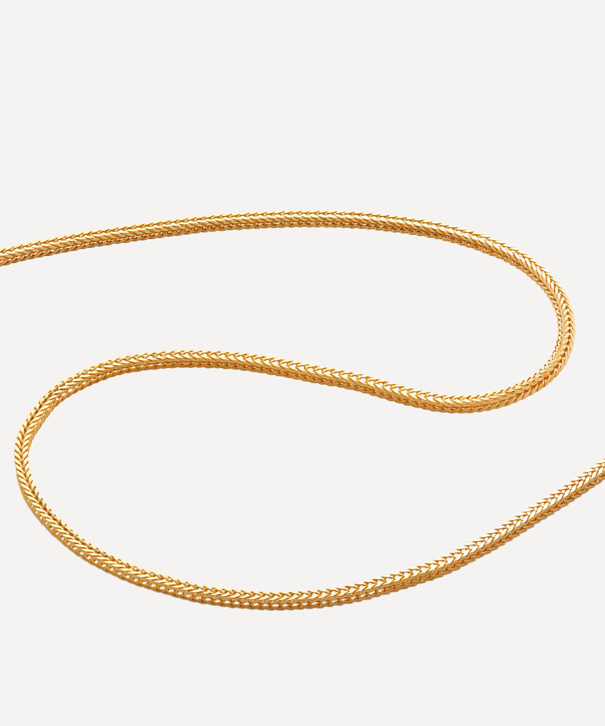 Monica Vinader - 18ct Gold-Plated Vermeil Silver Juno Fine Chain Necklace image number 2