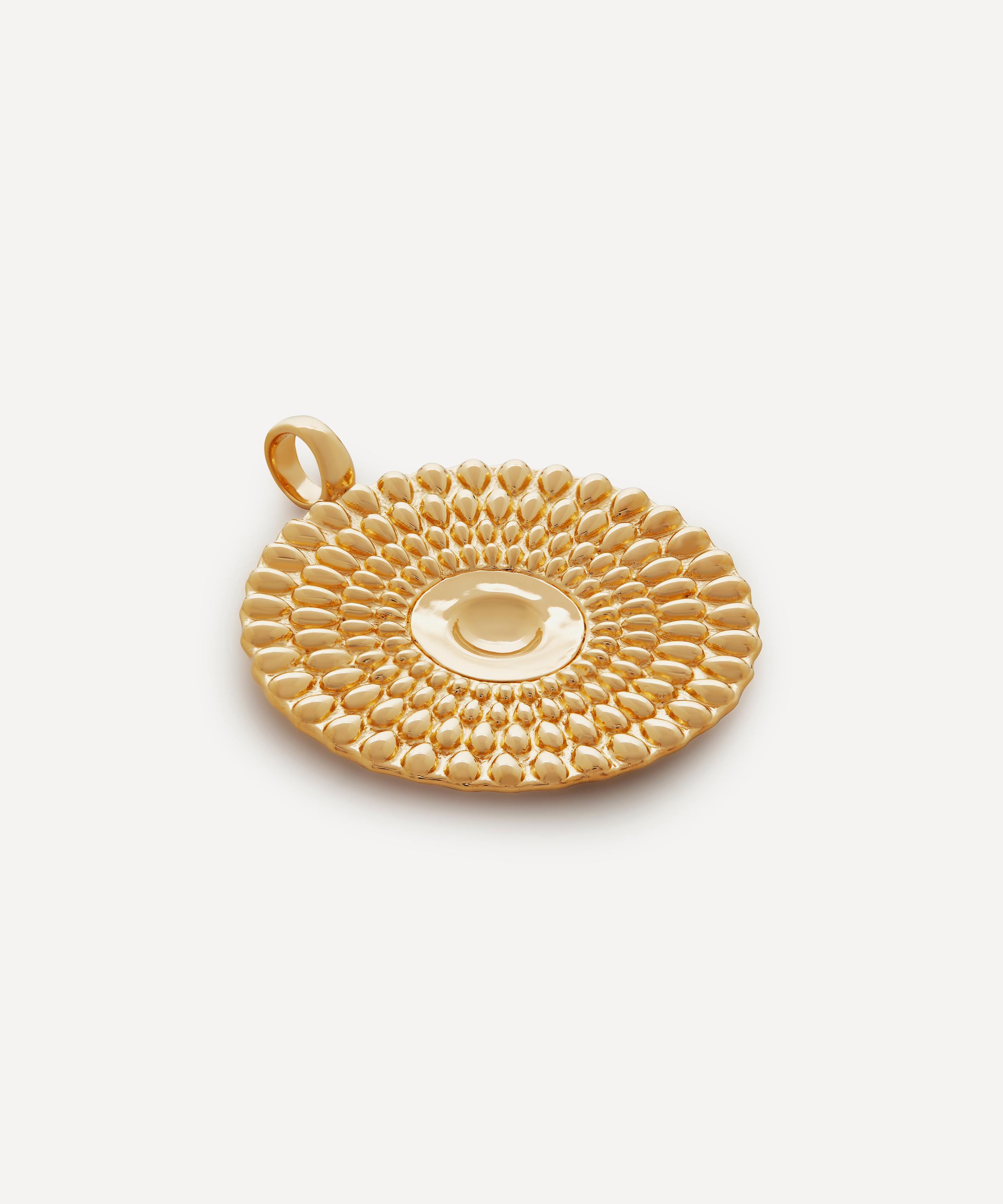 Monica Vinader - 18ct Gold-Plated Vermeil Silver Juno Disc Pendant