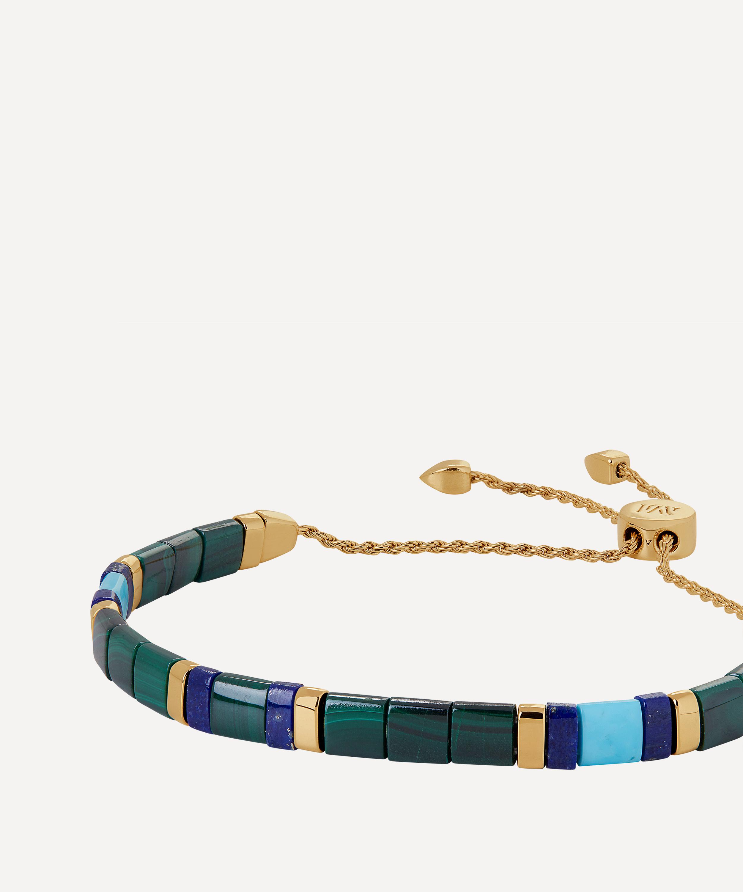 Monica Vinader - 18ct Gold-Plated Vermeil Silver Delphi Malachite Bracelet image number 2