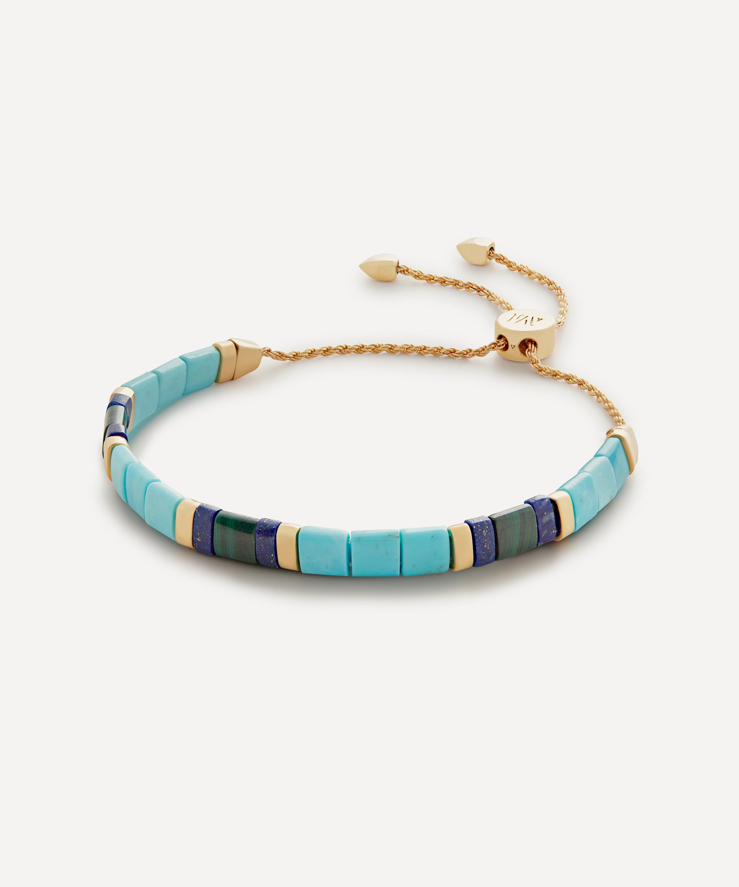 Monica Vinader - 18ct Gold-Plated Vermeil Silver Delphi Turquoise Bracelet image number 0