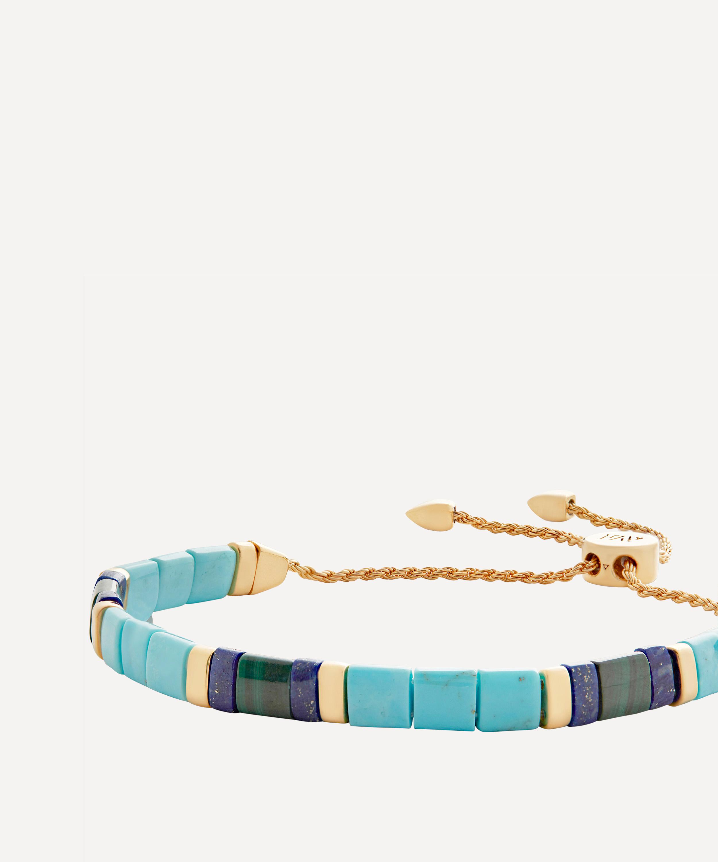 Monica Vinader - 18ct Gold-Plated Vermeil Silver Delphi Turquoise Bracelet image number 2