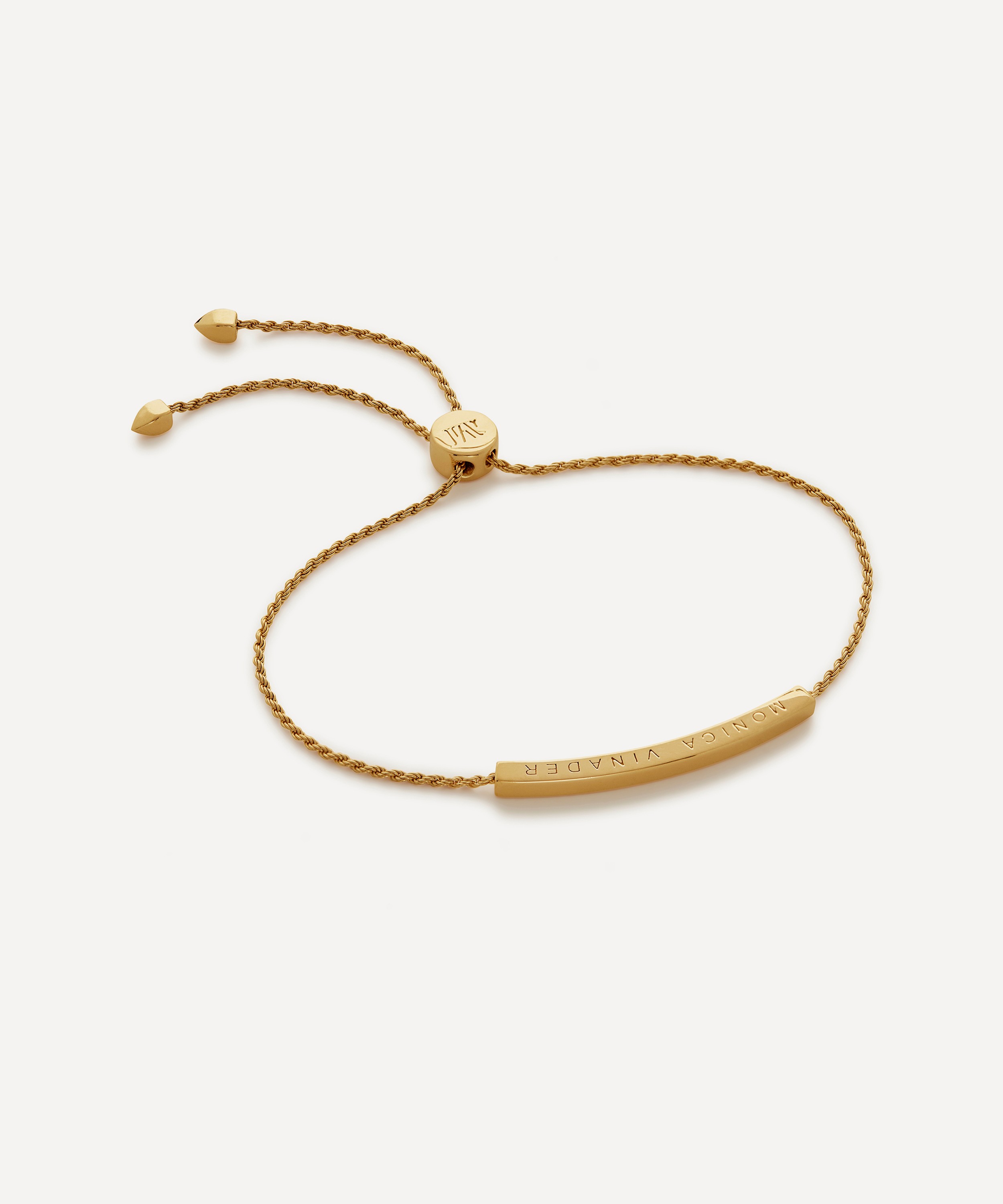 Monica Vinader - 18ct Gold-Plated Vermeil Silver Linear Friendship Chain Bracelet image number 0
