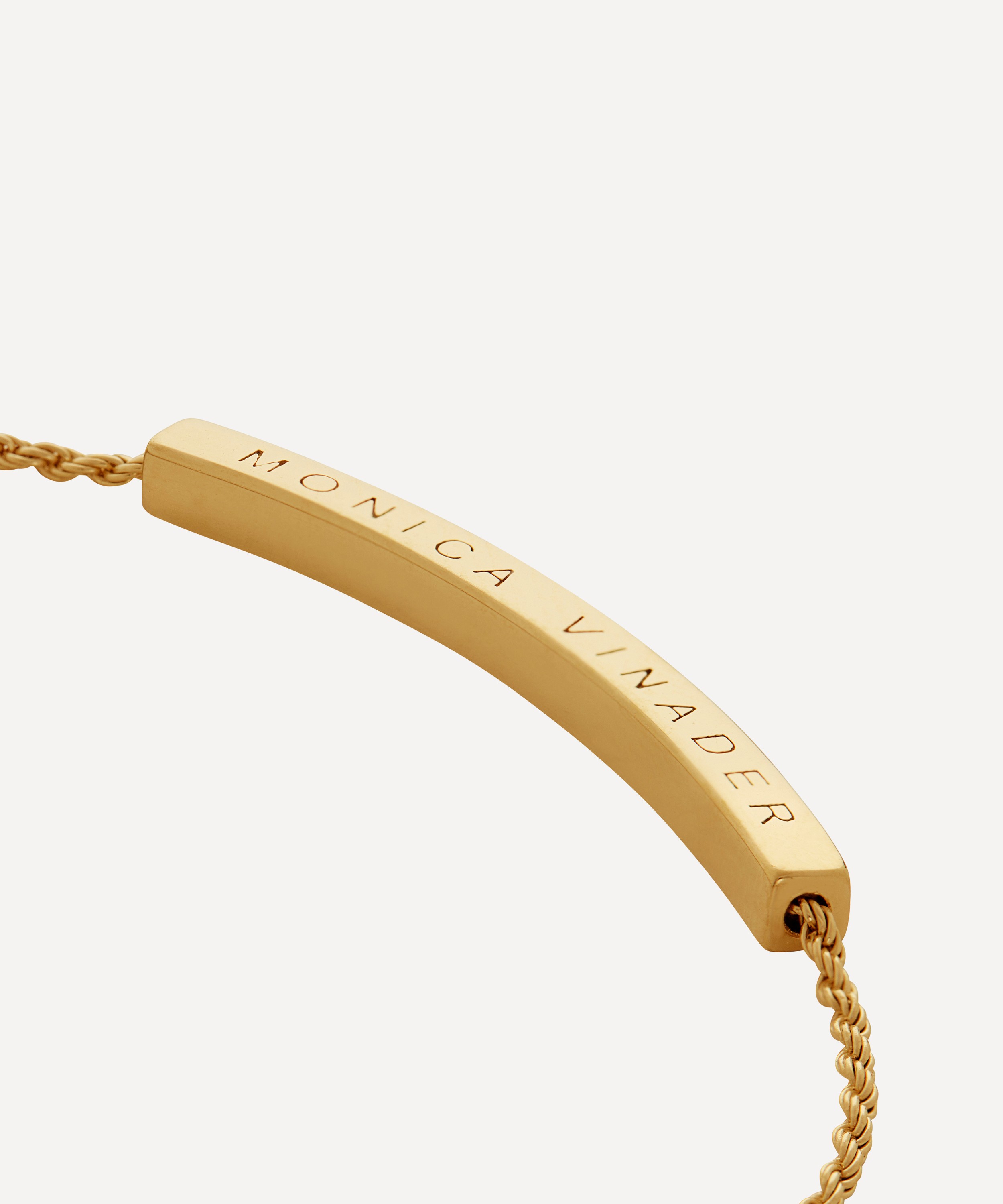 Monica Vinader - 18ct Gold-Plated Vermeil Silver Linear Friendship Chain Bracelet image number 2