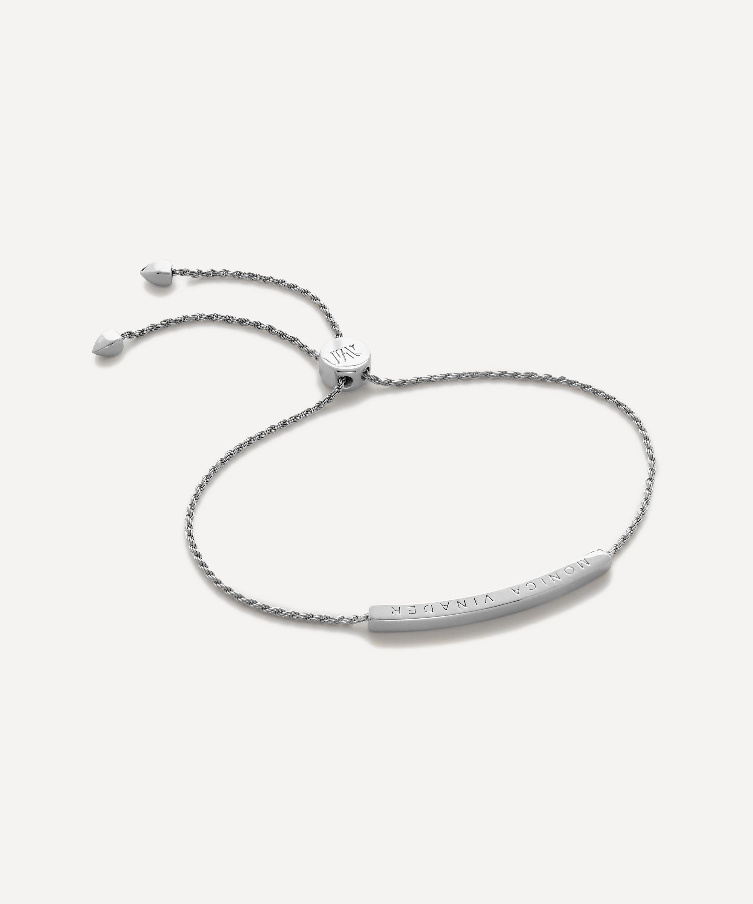 Monica Vinader - Sterling Silver Linear Friendship Chain Bracelet image number 0