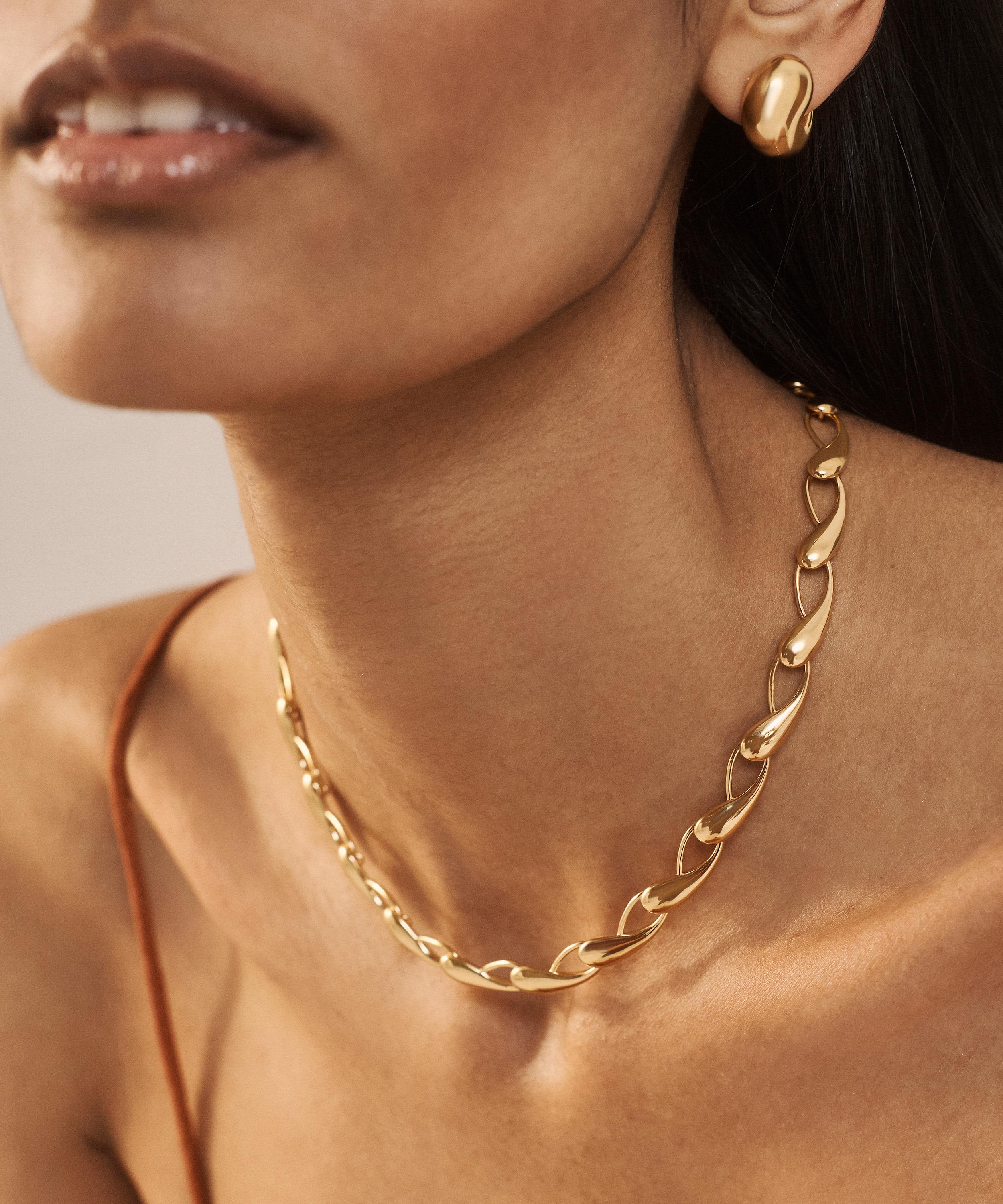 Monica Vinader - 18ct Gold-Plated Vermeil Silver Nura Choker Necklace image number 1