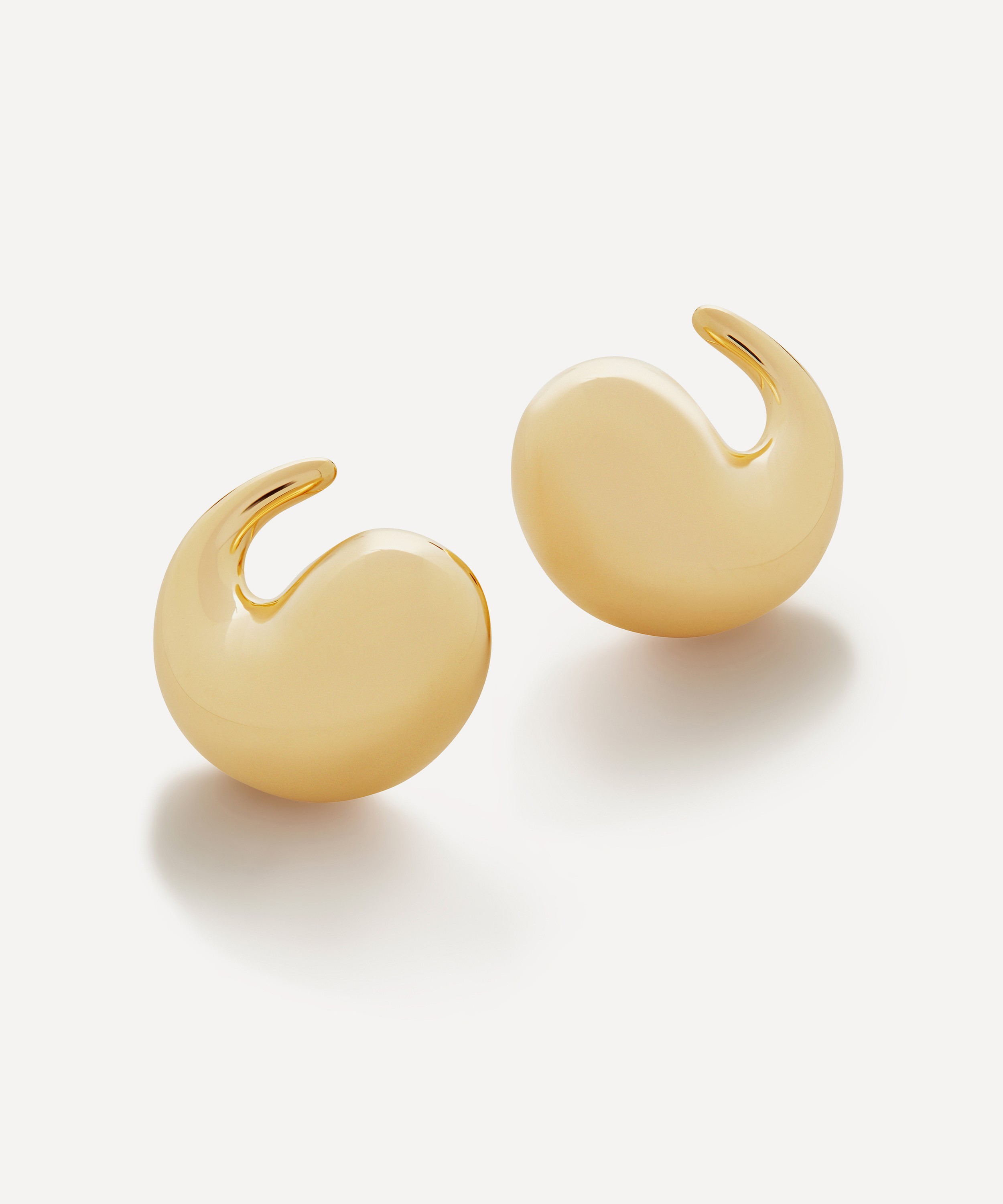 Monica Vinader - 18ct Gold-Plated Vermeil Silver Nura Wrap Stud Earrings image number 0