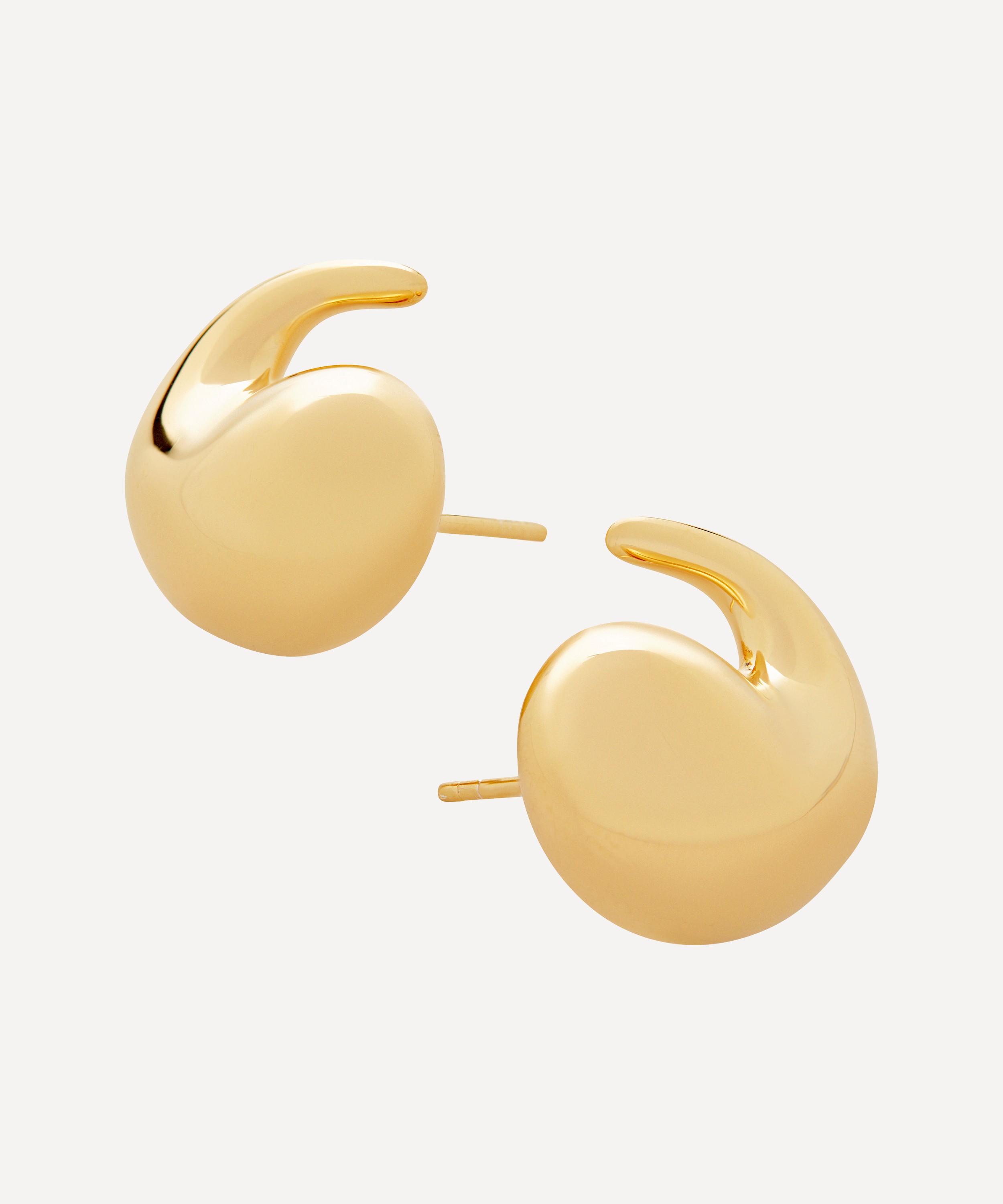 Monica Vinader - 18ct Gold-Plated Vermeil Silver Nura Wrap Stud Earrings image number 2