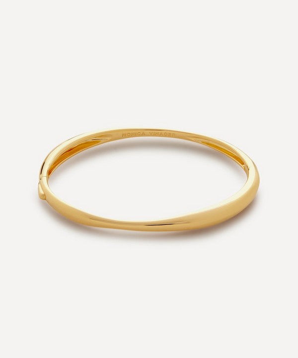 Monica Vinader - 18ct Gold-Plated Vermeil Silver Nura Reef Thin Bangle image number null